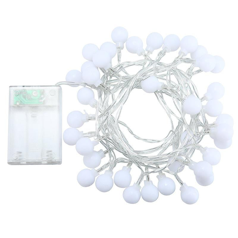5M LED Fairy String Lights with 50 Ball Bulbs – Warm Decorative Lights for Home & Outdoor Use