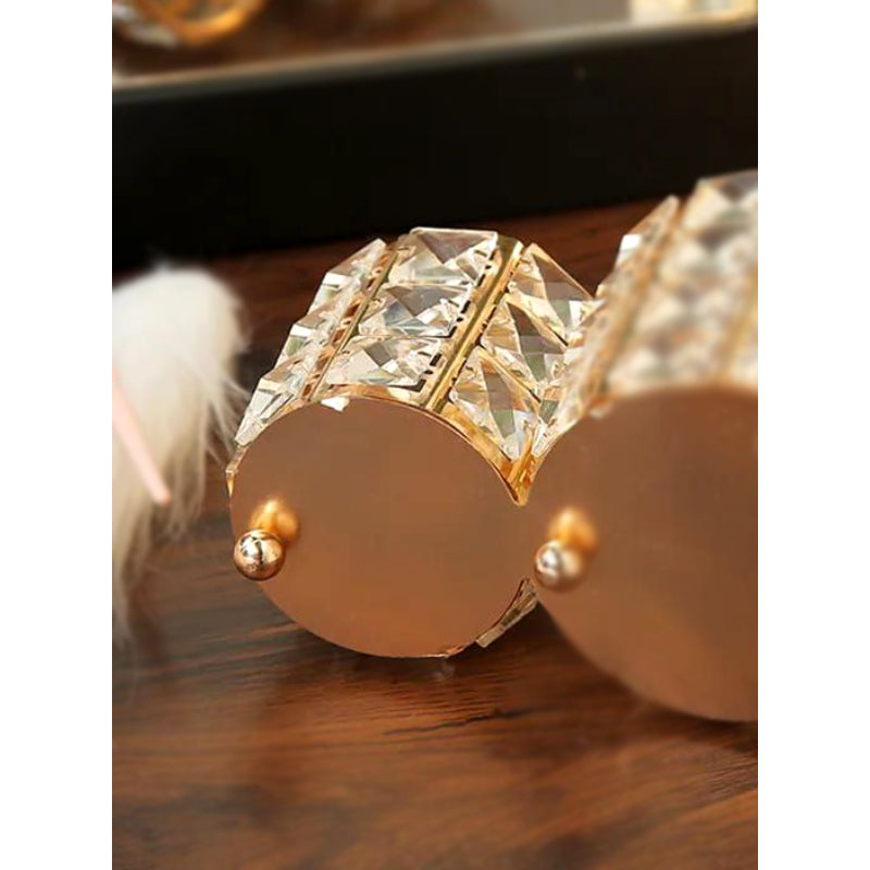 Elegant Crystal Vase & Storage Basket | Multi-Purpose Home Decor Organizer