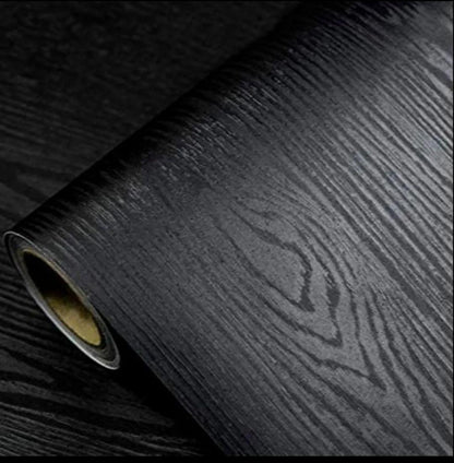 60cm x 200cm Waterproof Wood Vinyl Self-Adhesive Wallpaper Roll – Decorative Contact Paper for Cabinets, Doors & Furniture