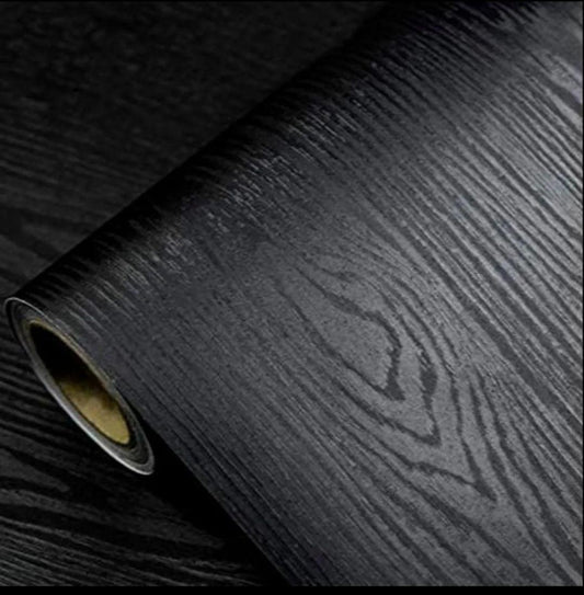 60cm x 200cm Waterproof Wood Vinyl Self-Adhesive Wallpaper Roll – Decorative Contact Paper for Cabinets, Doors & Furniture