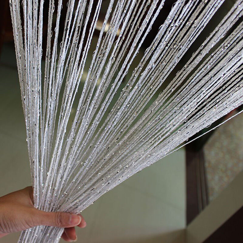 100x200cm Glitter Tassel String Curtain – Decorative Door & Window Panel Divider for Home & Events