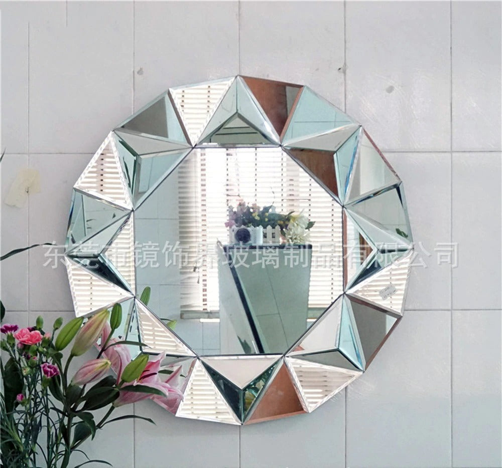 Modern Venetian Wall Mirror – Decorative Vanity Art Mirror for Living Room, Bedroom & Hallway