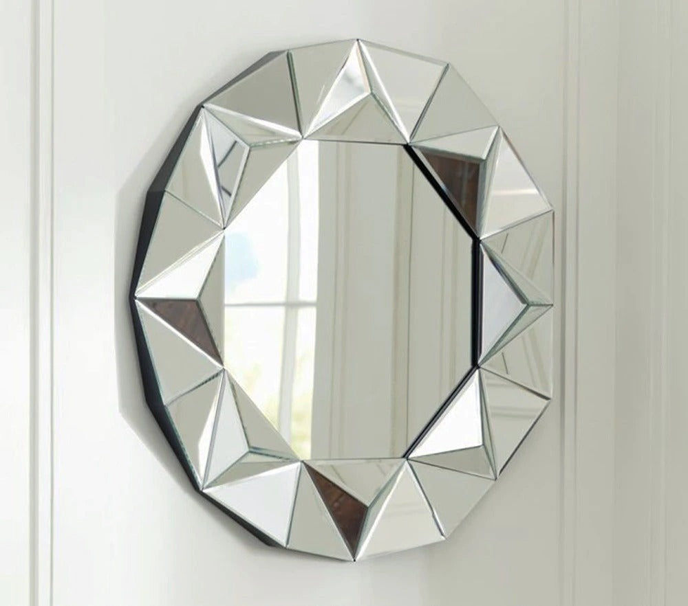 Modern Venetian Wall Mirror – Decorative Vanity Art Mirror for Living Room, Bedroom & Hallway