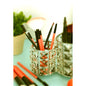 Elegant Crystal Vase & Storage Basket | Multi-Purpose Home Decor Organizer