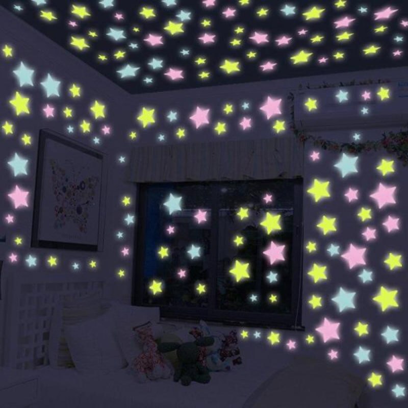 Pack of 400 Glow In The Dark Stars | Luminous Wall Stickers for Kids Room & Ceiling Decor