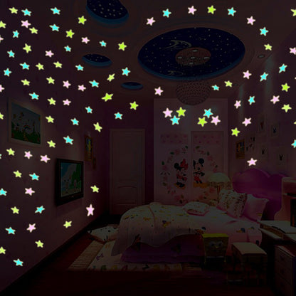 Pack of 400 Glow In The Dark Stars | Luminous Wall Stickers for Kids Room & Ceiling Decor