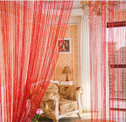 100x200cm Glitter Tassel String Curtain – Decorative Door & Window Panel Divider for Home & Events